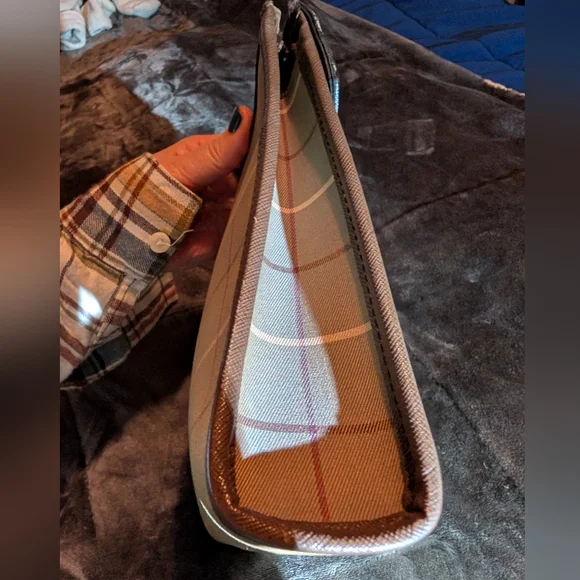 Burberry Nova Check Canvas Authentic Designer Clutch Bag Excellent COA - Picture 6 of 15